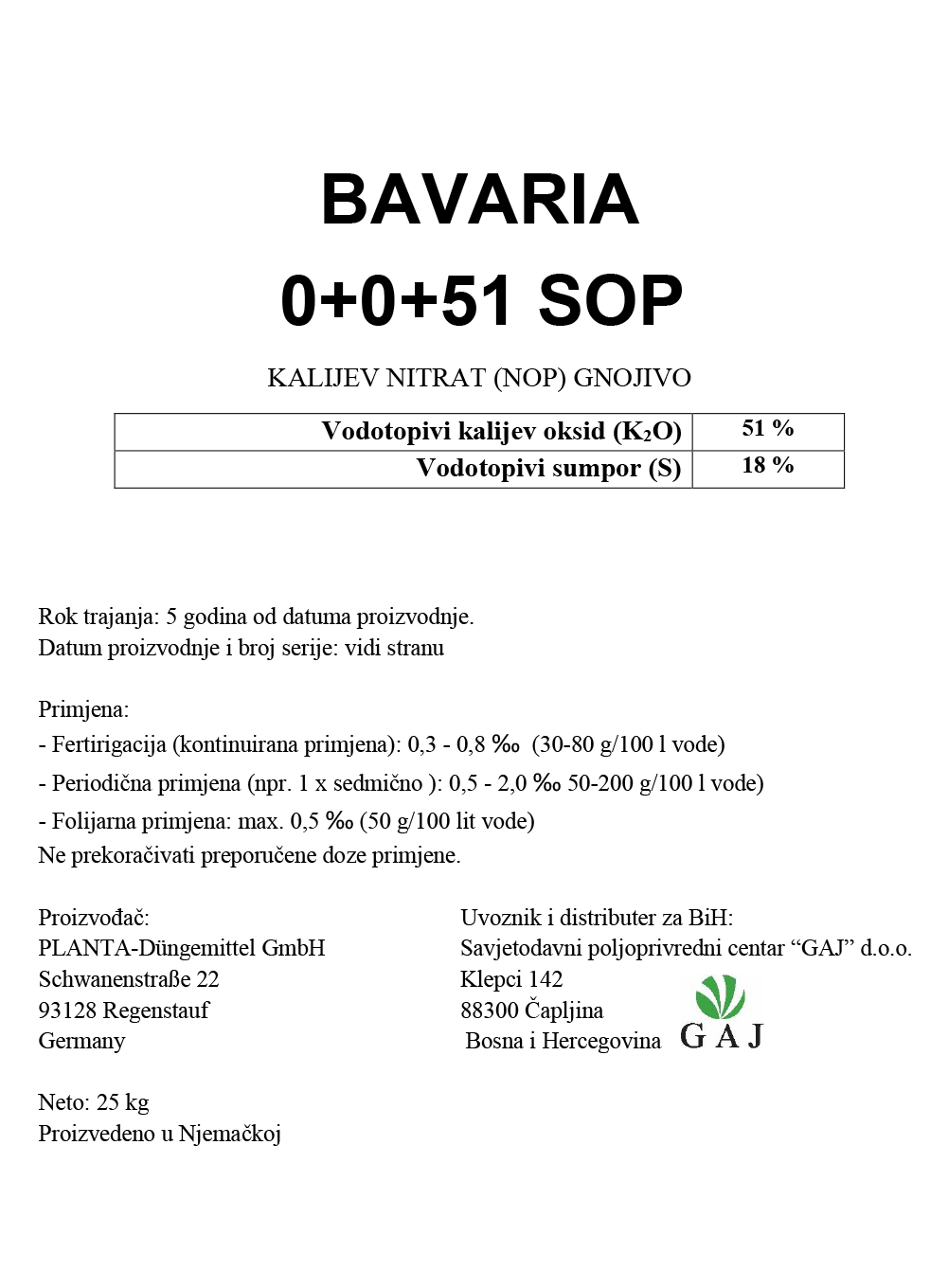 Bavaria SOP