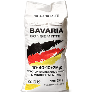 Vodotopivo mineralno gnojivo BAVARIA NPK 10-40-10 + 2 MgO s mikroelementima, pakovanje 25 kg