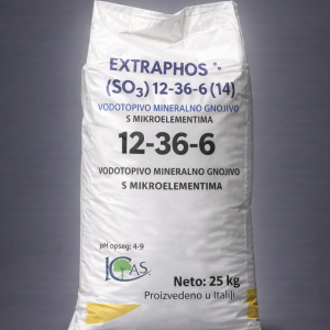 Vodotopivo mineralno gnojivo EXTRAPHOS (SO₃) 12-36-6 s mikroelementima